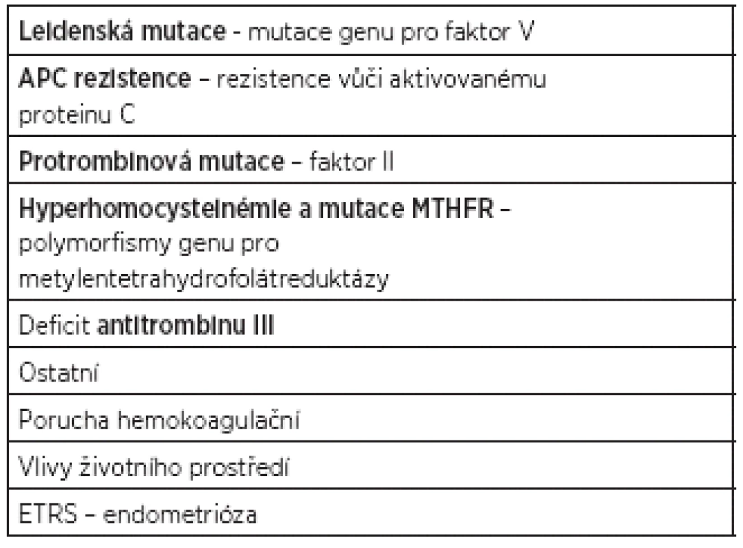 Trombofilní mutace